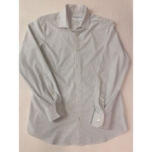 Mizzen+Main Mens Large Workwear Business Casual Office Church White Button Down